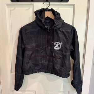 Black Camouflage Women's Hoodie